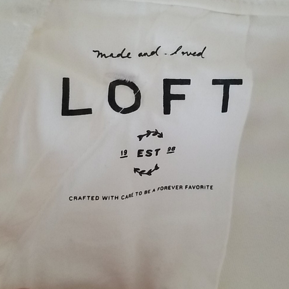 LOFT White Denim Overalls - NWT - Picture 10 of 13